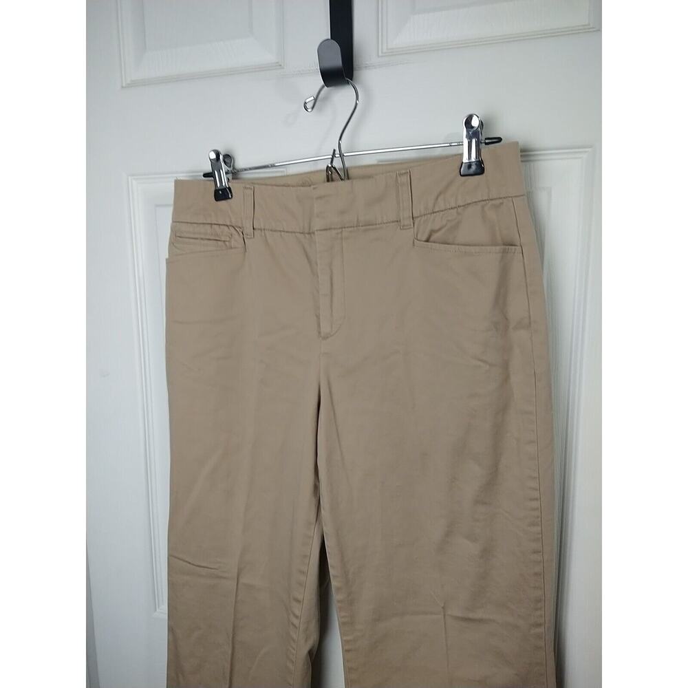 JM Collection Woman 10 reg Pants Brown Trousers Straight Leg Zip Button casual